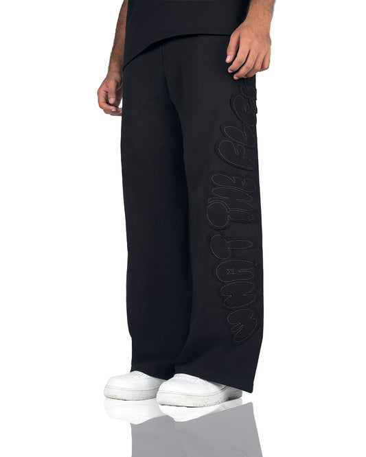 Black Dropout Sweatpants