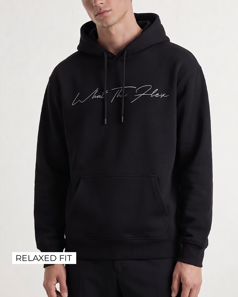 Fearless Black Boxy-Fit Hoodie