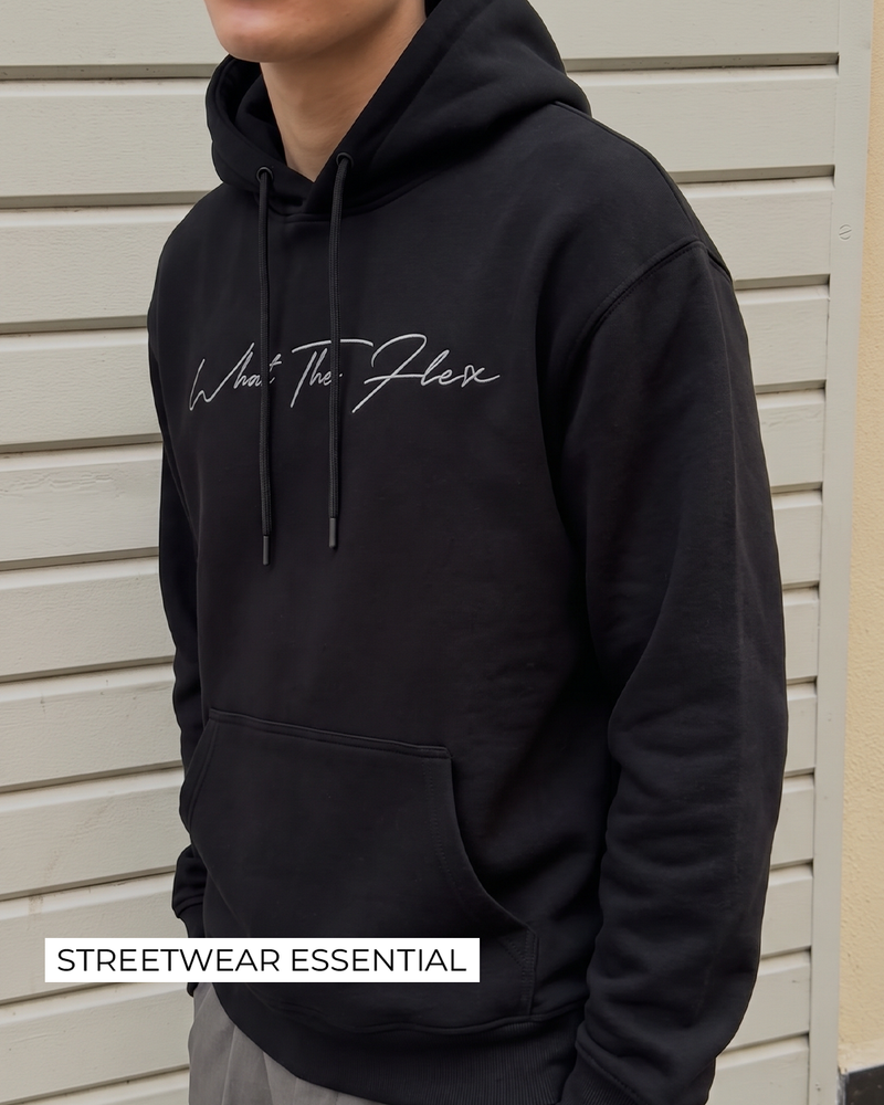 Fearless Black Boxy-Fit Hoodie