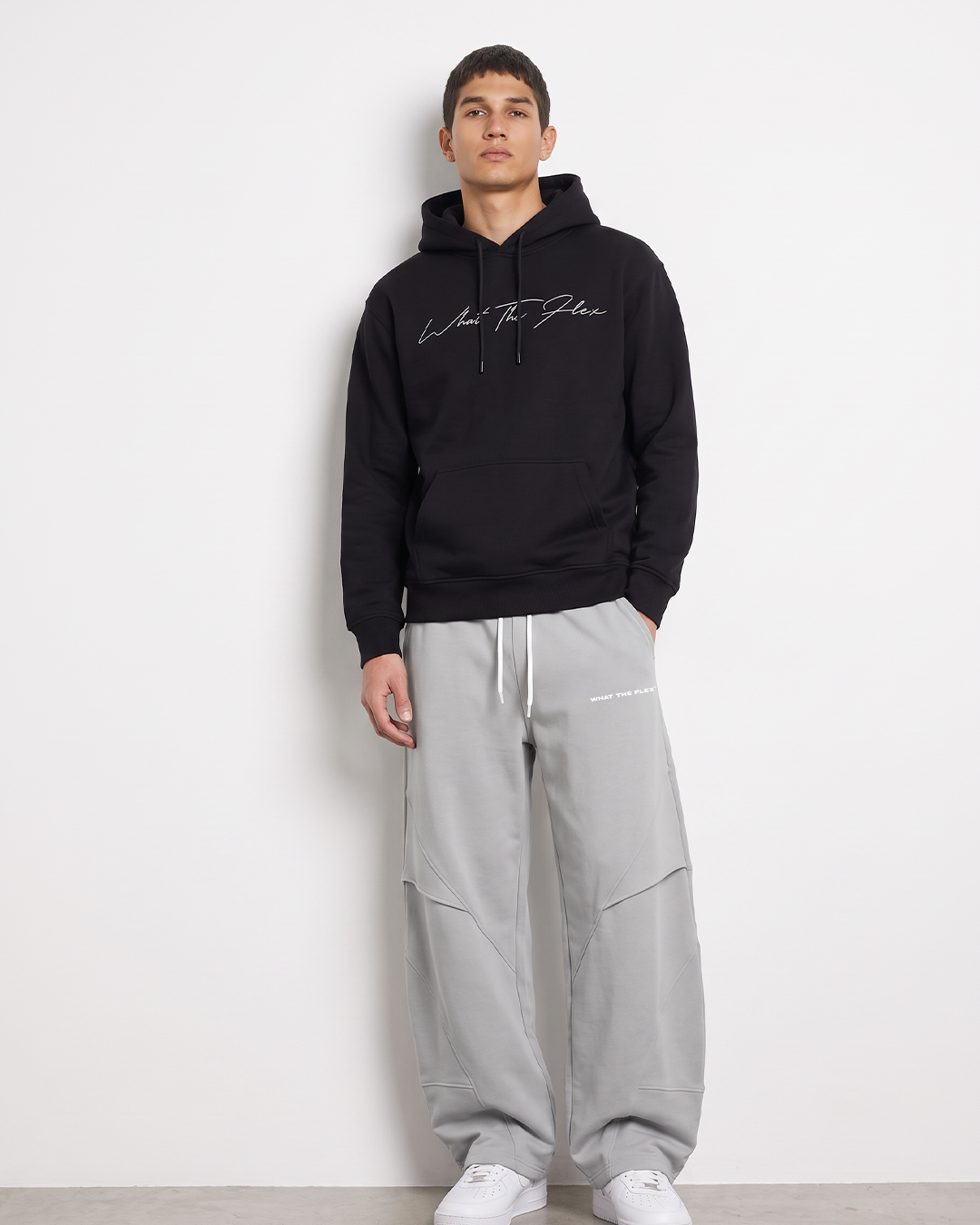 Fearless Black Boxy-Fit Hoodie