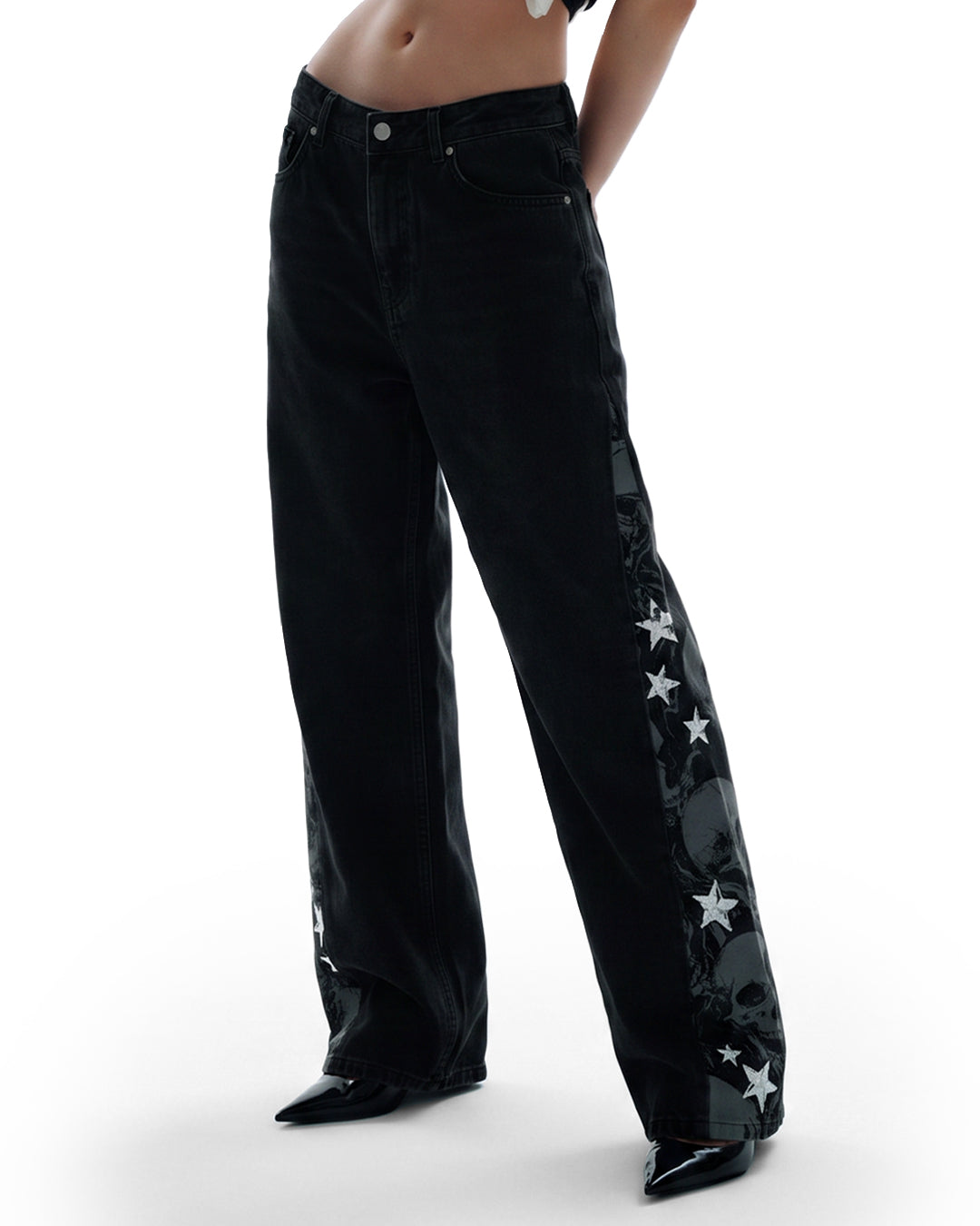 Hell Shell Baggy Jeans For Women.