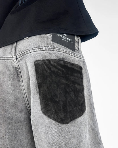 The Flex Symbol Grey Baggy Jeans