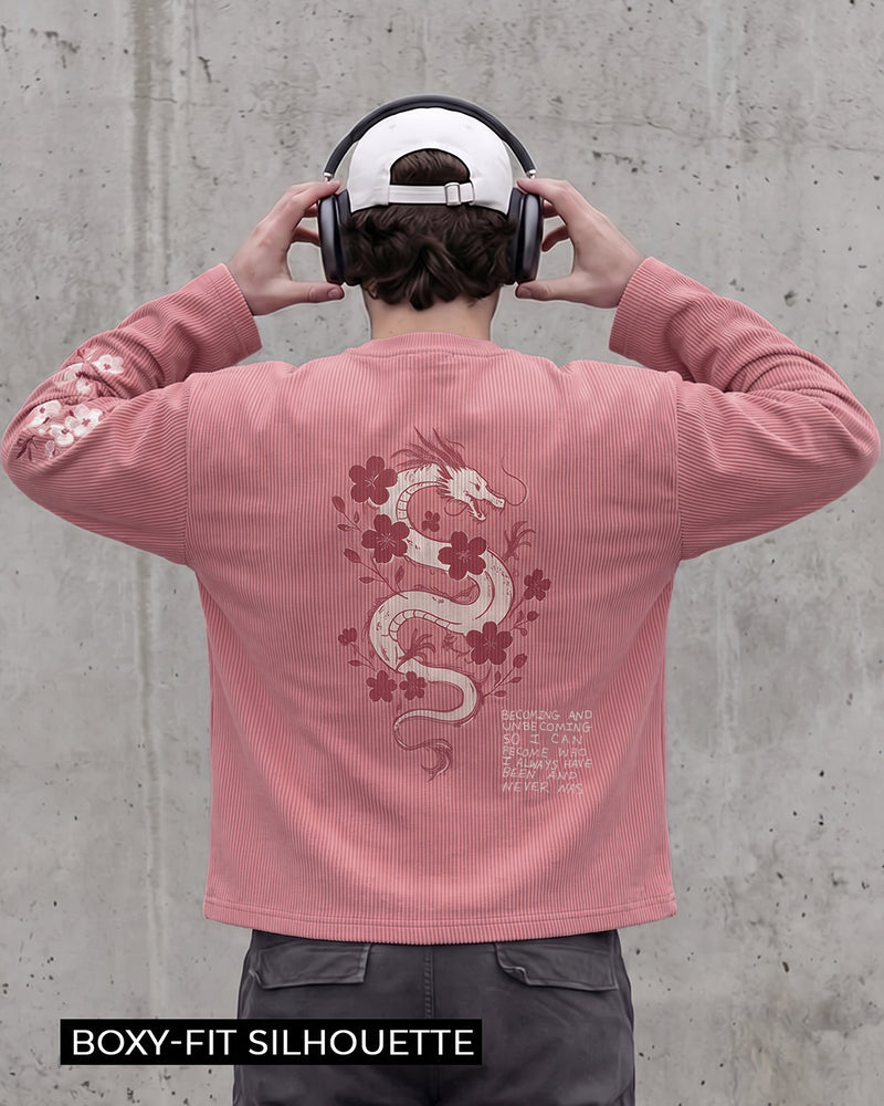 Floral Myth Full Sleeves Ribbed T-Shirt