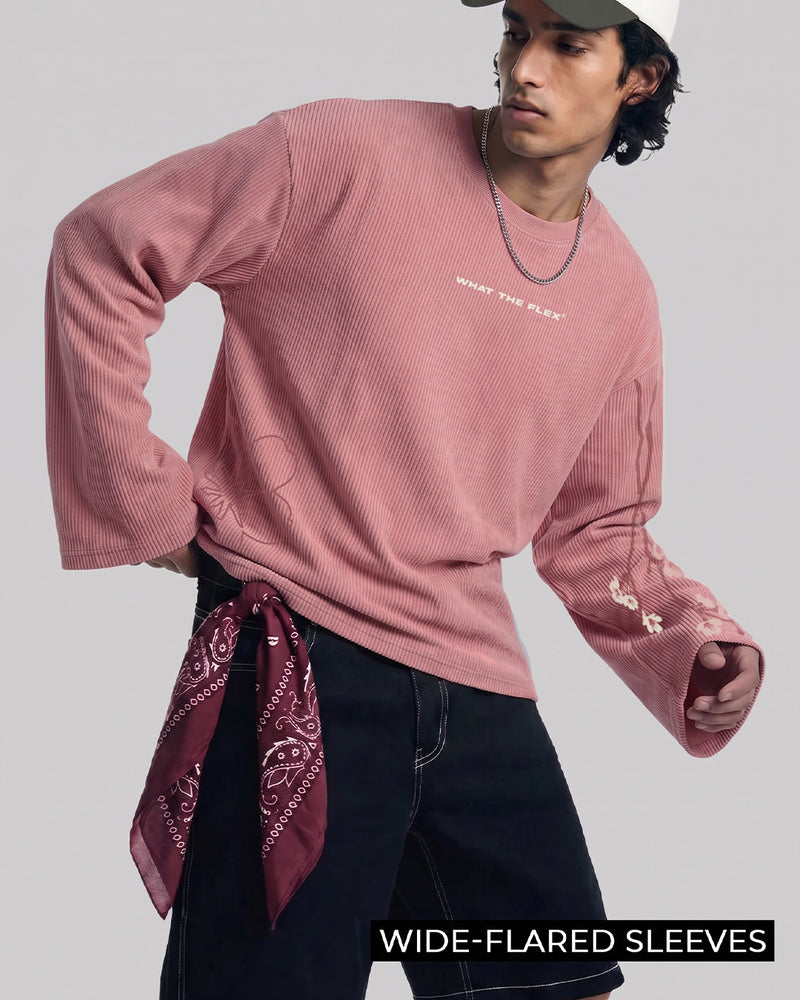 Floral Myth Full Sleeves Ribbed T-Shirt