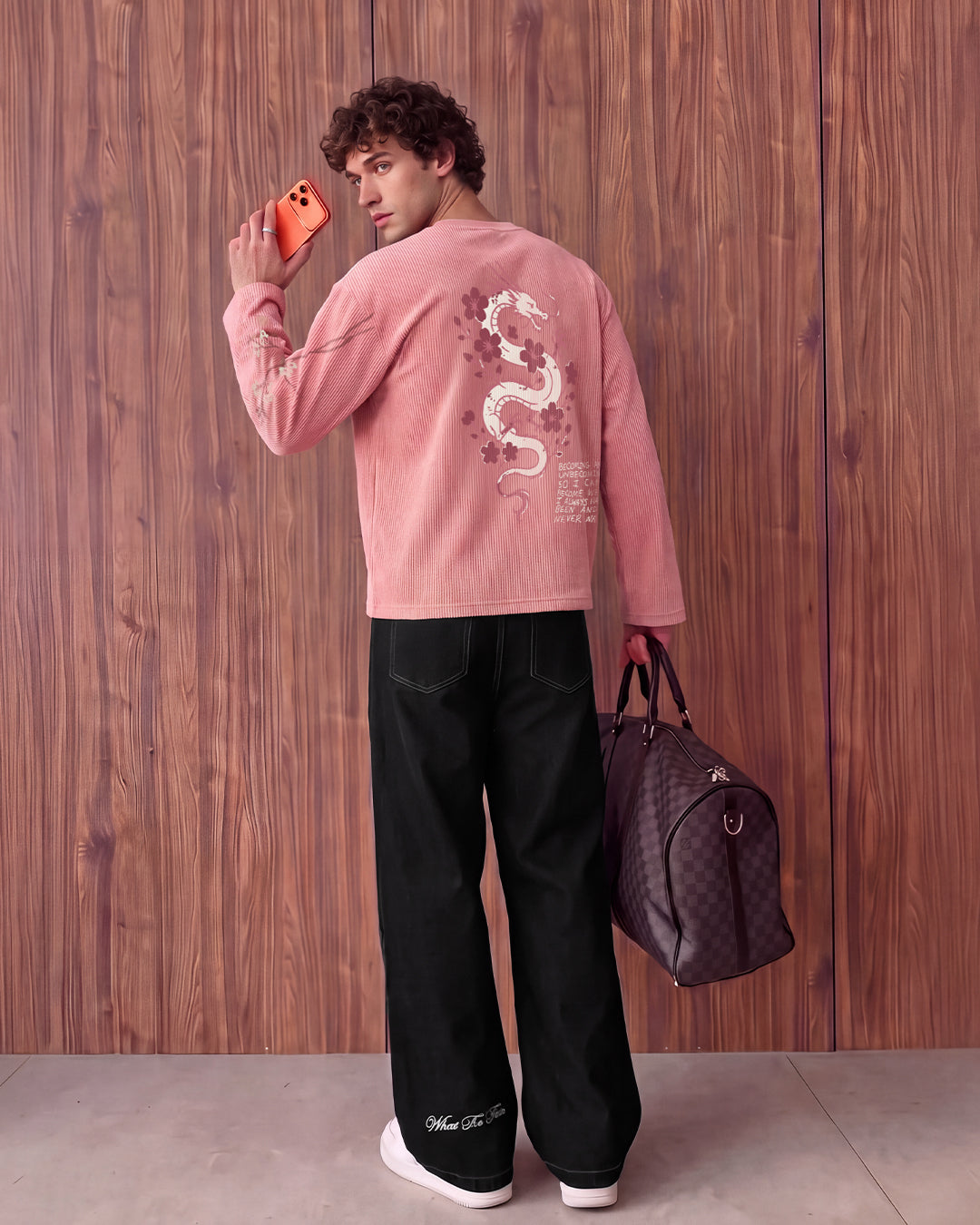 Floral Myth Full Sleeves Ribbed T-Shirt