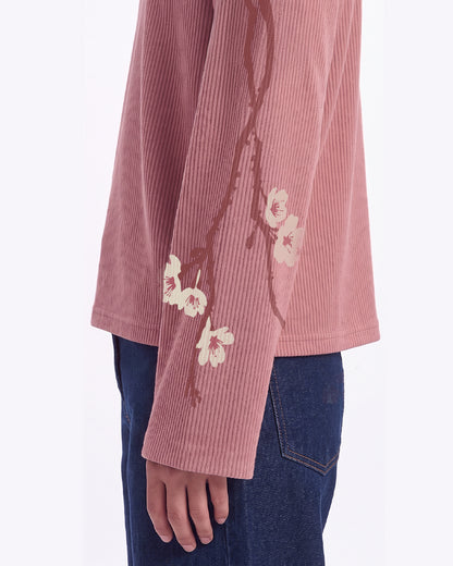 Floral Myth Full Sleeves Ribbed T-Shirt