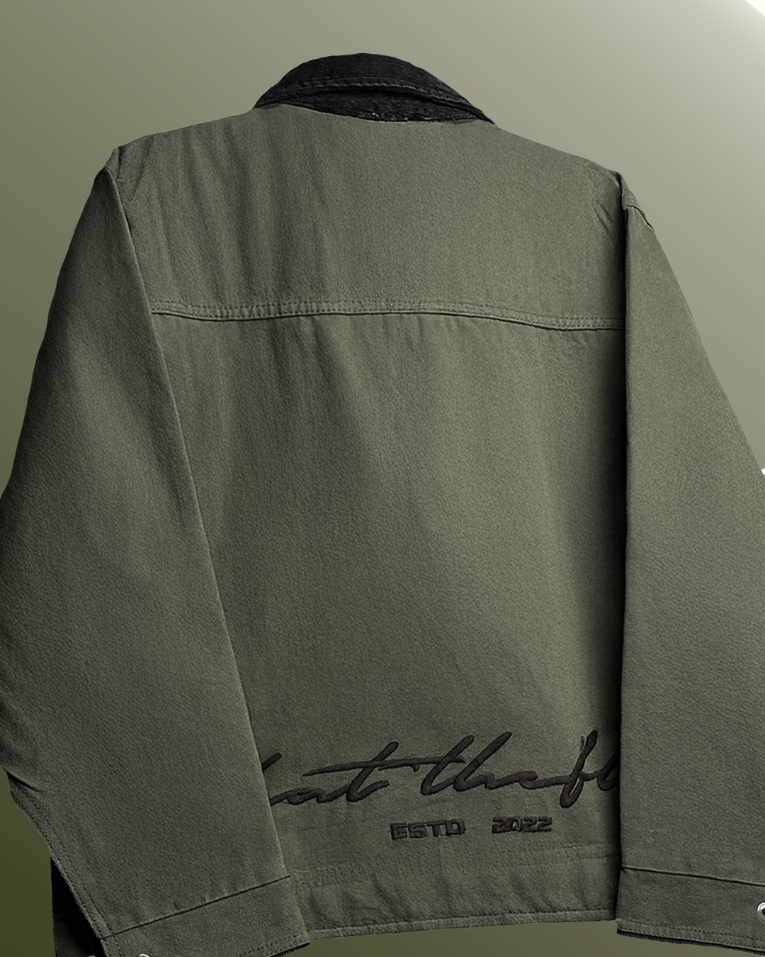 Forest Olive Denim Cord Jacket