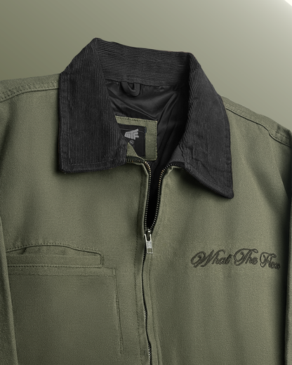 Forest Olive Denim Cord Jacket