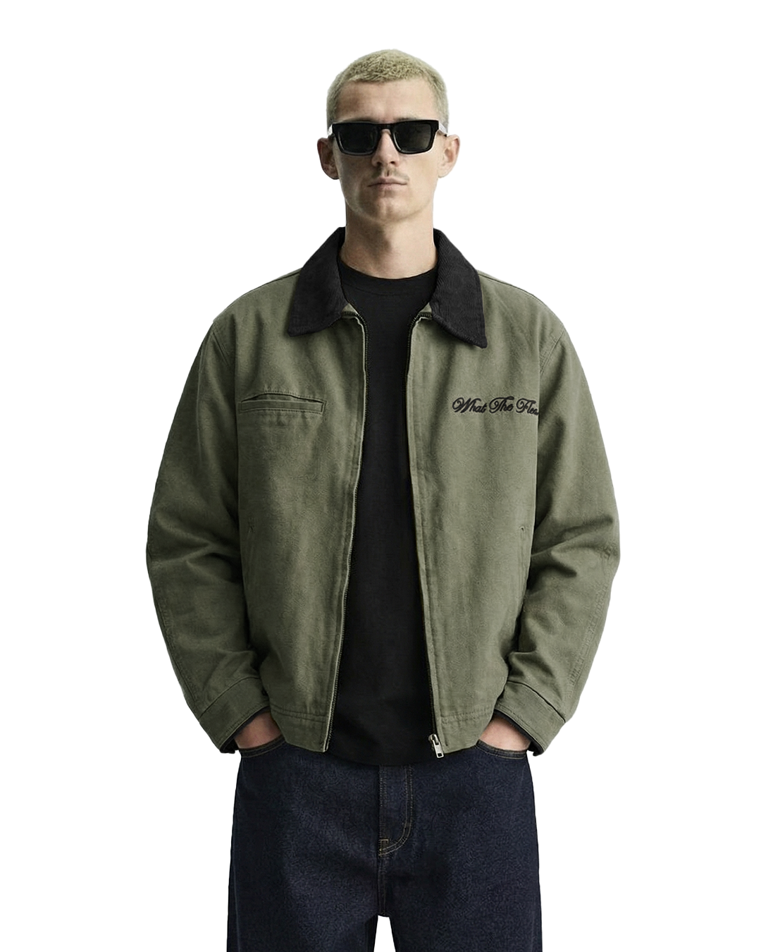 Forest Olive Denim Cord Jacket