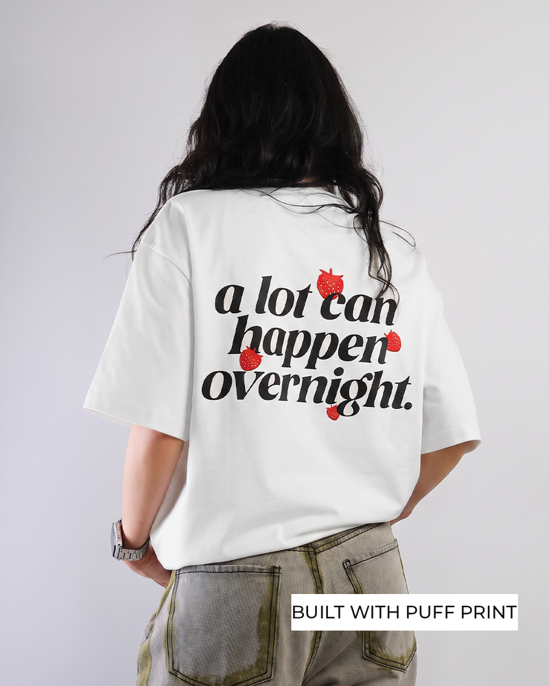 Goat Overnight Heavyweight White T-shirt For Women.