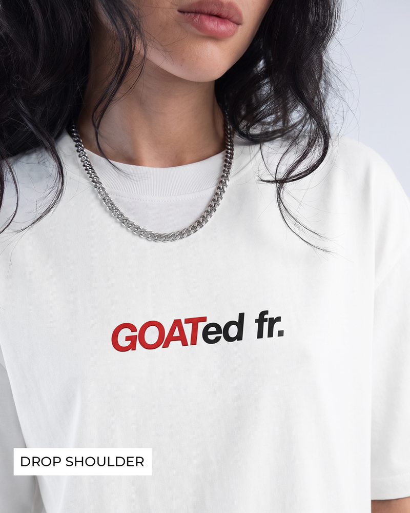 Goat Overnight Heavyweight White T-shirt For Women.