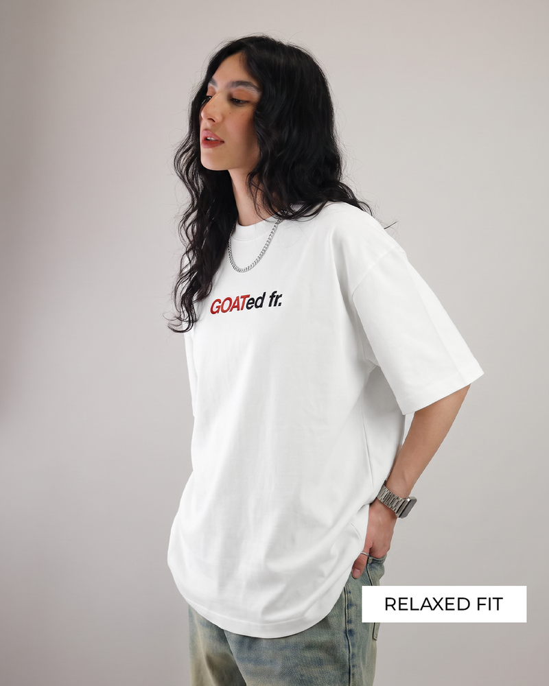 Goat Overnight Heavyweight White T-shirt For Women.