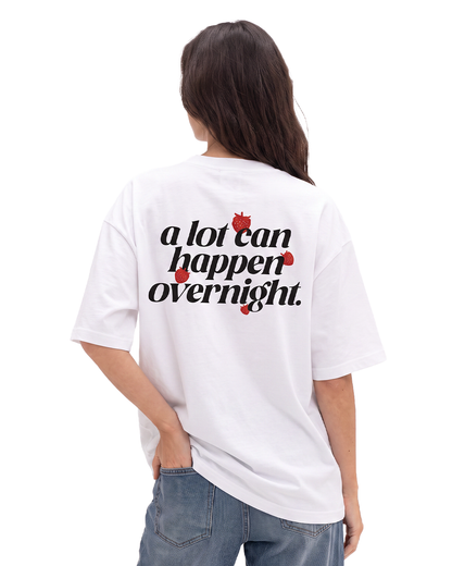 Goat Overnight Heavyweight White T-shirt For Women.