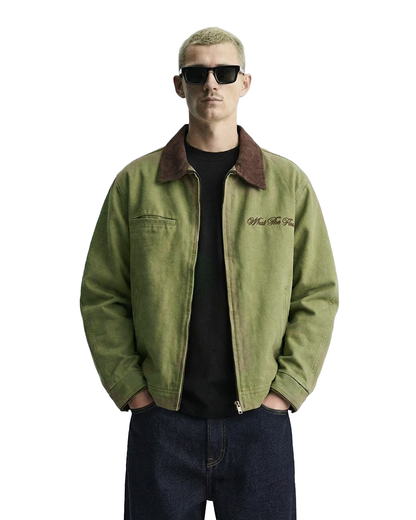 Elite Olive Corduroy Denim Jacket