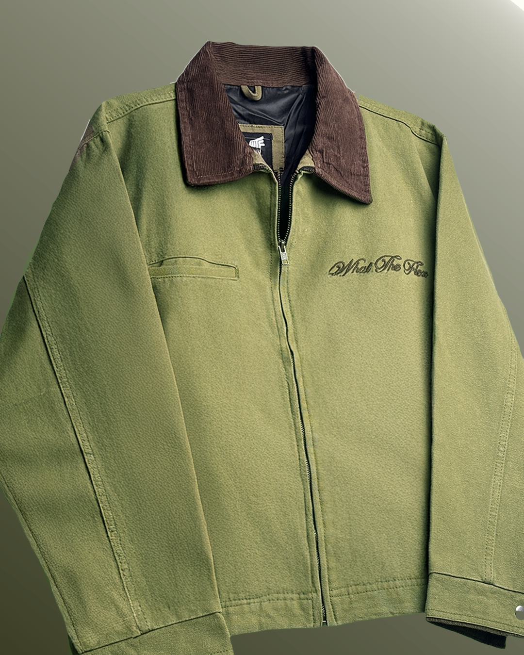 Elite Olive Corduroy Denim Jacket