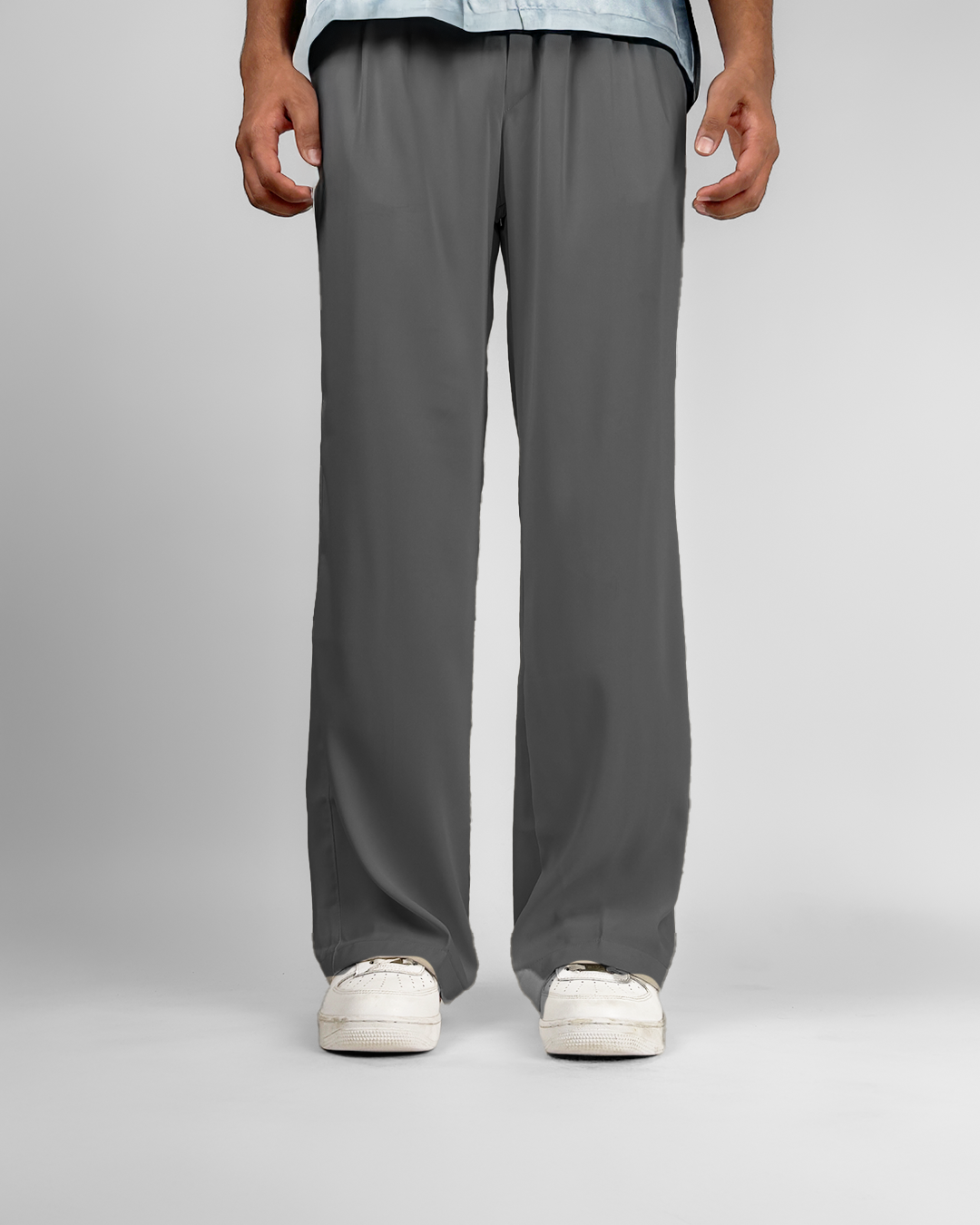 Dark Grey Classic Korean Pants