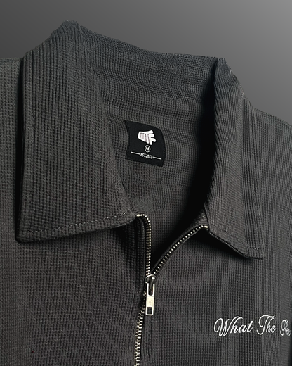 Grey Polo With Zip