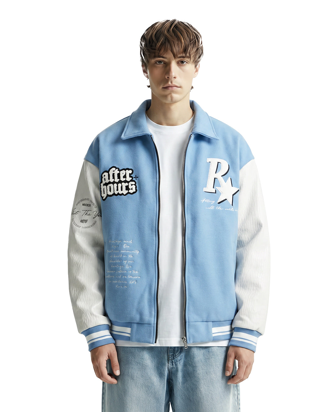 Heritage Light Blue Varsity Jacket