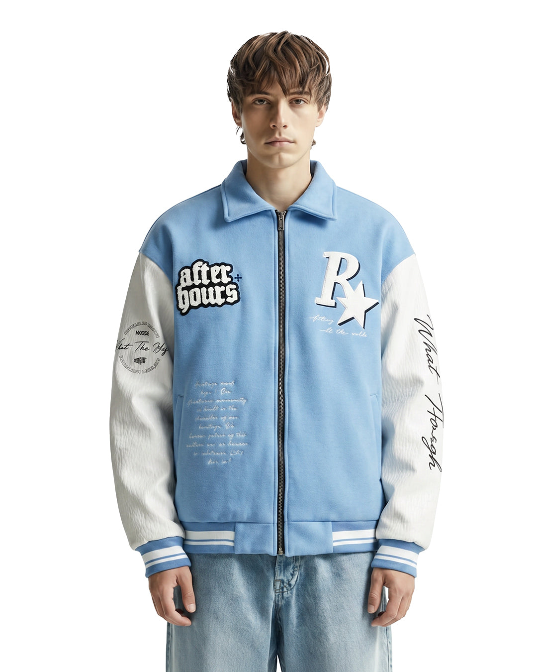 Heritage Light Blue Varsity Jacket
