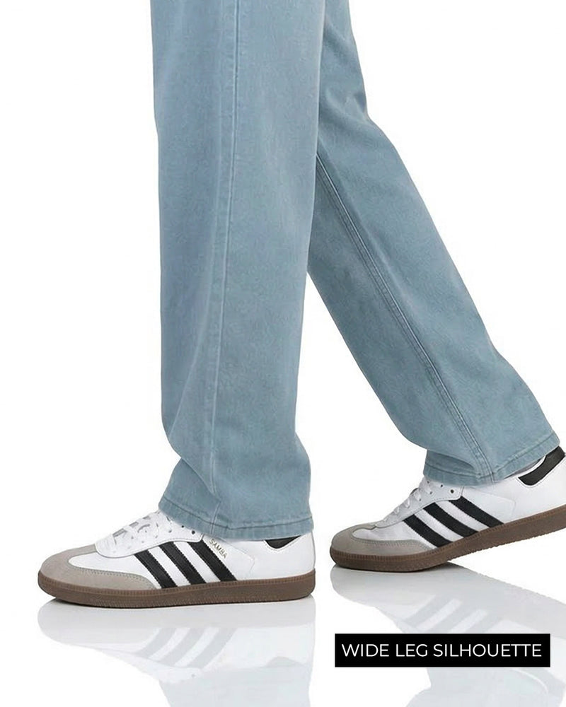 Ice Blue Straight Cut Jeans