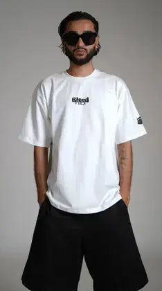 Bleed Flex White Heavyweight Oversized T-shirt