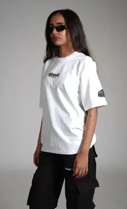Bleed Flex White Heavyweight Oversized T-shirt
