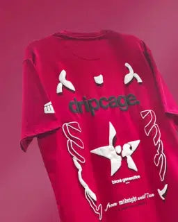 Dripcage Pink Heavyweight T-shirt