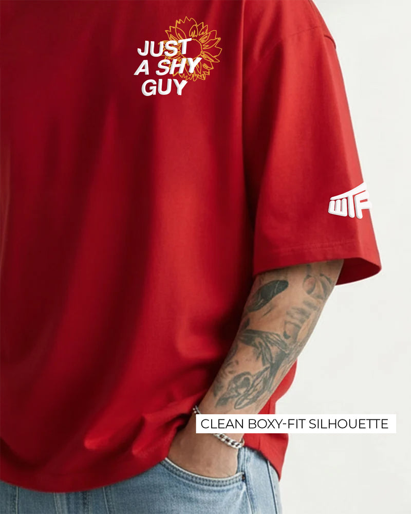 Just A Shy Guy Boxy-Fit T-Shirt