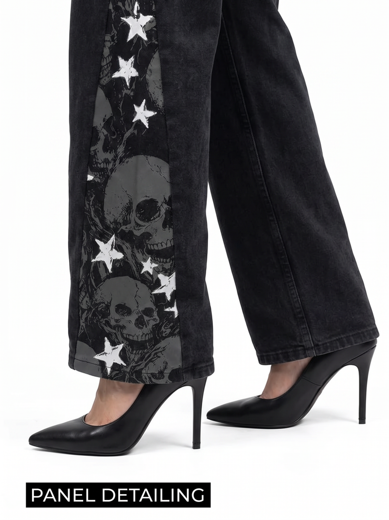 Hell Shell Baggy Jeans For Women.