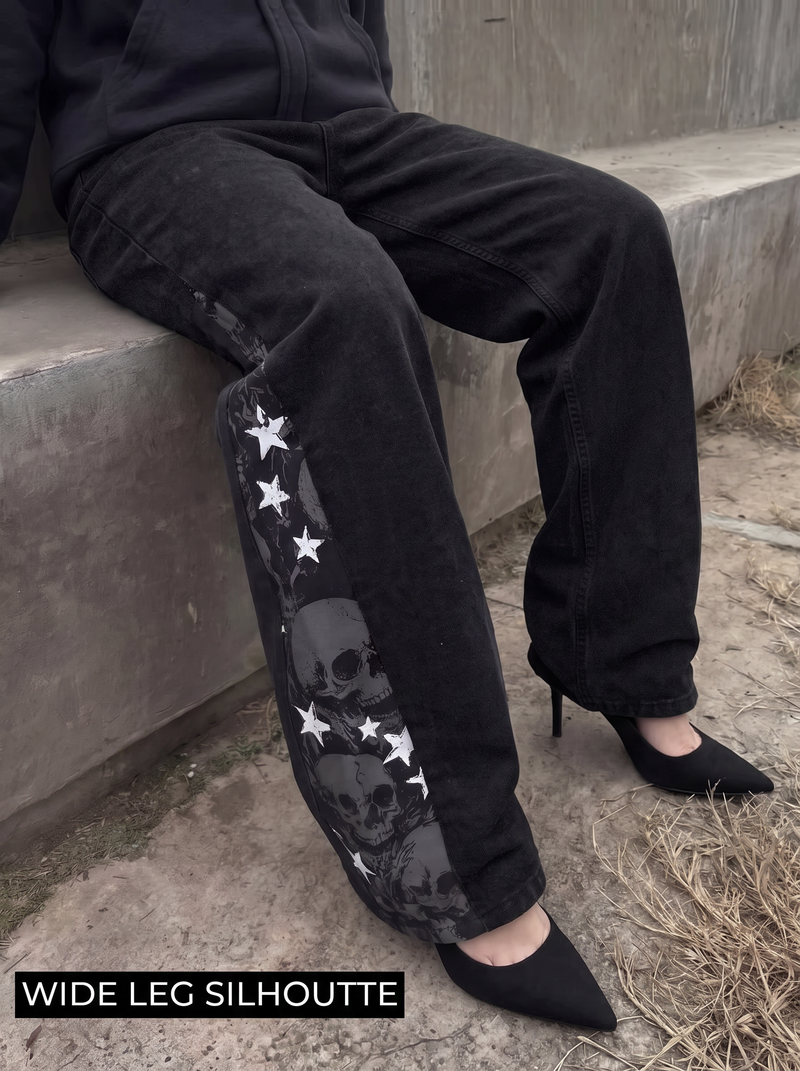 Hell Shell Baggy Jeans For Women.