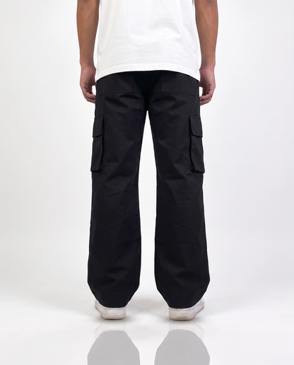 Black 12 Pocket Cargo Pants - Exclusive