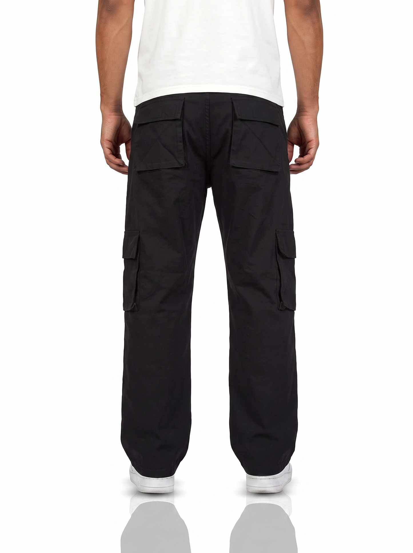 Solid Black Unisex Cargo