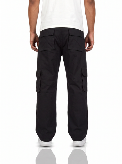 Solid Black Unisex Cargo