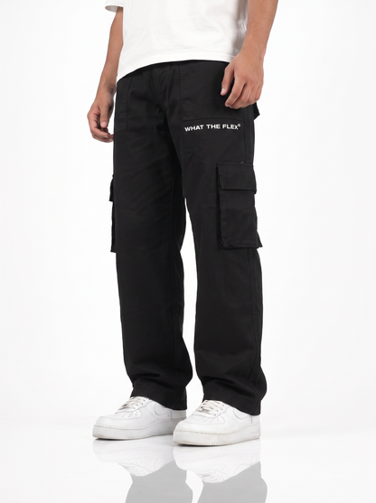 Solid Black Unisex Cargo