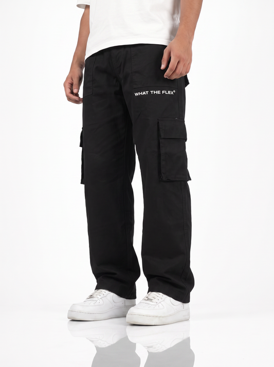 Solid Black Unisex Cargo
