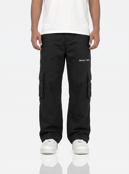Solid Black Unisex Cargo