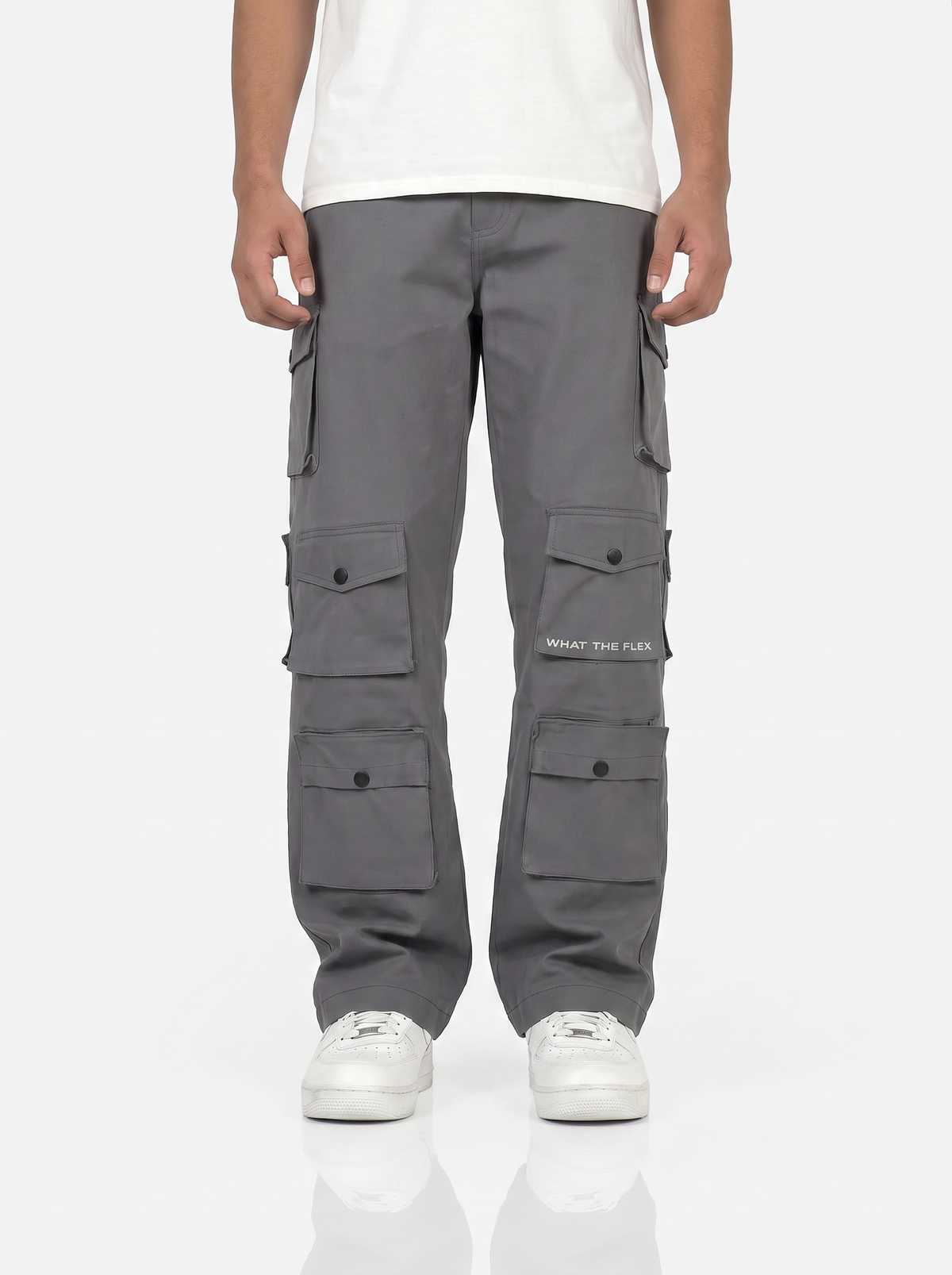 Charcoal Grey 12 Pocket Cargo Pants - Exclusive