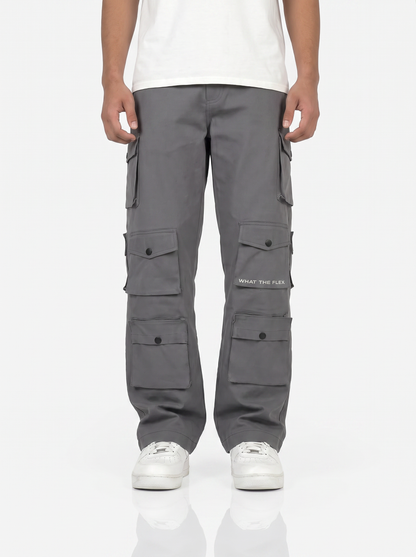 Charcoal Grey 12 Pocket Cargo Pants - Exclusive