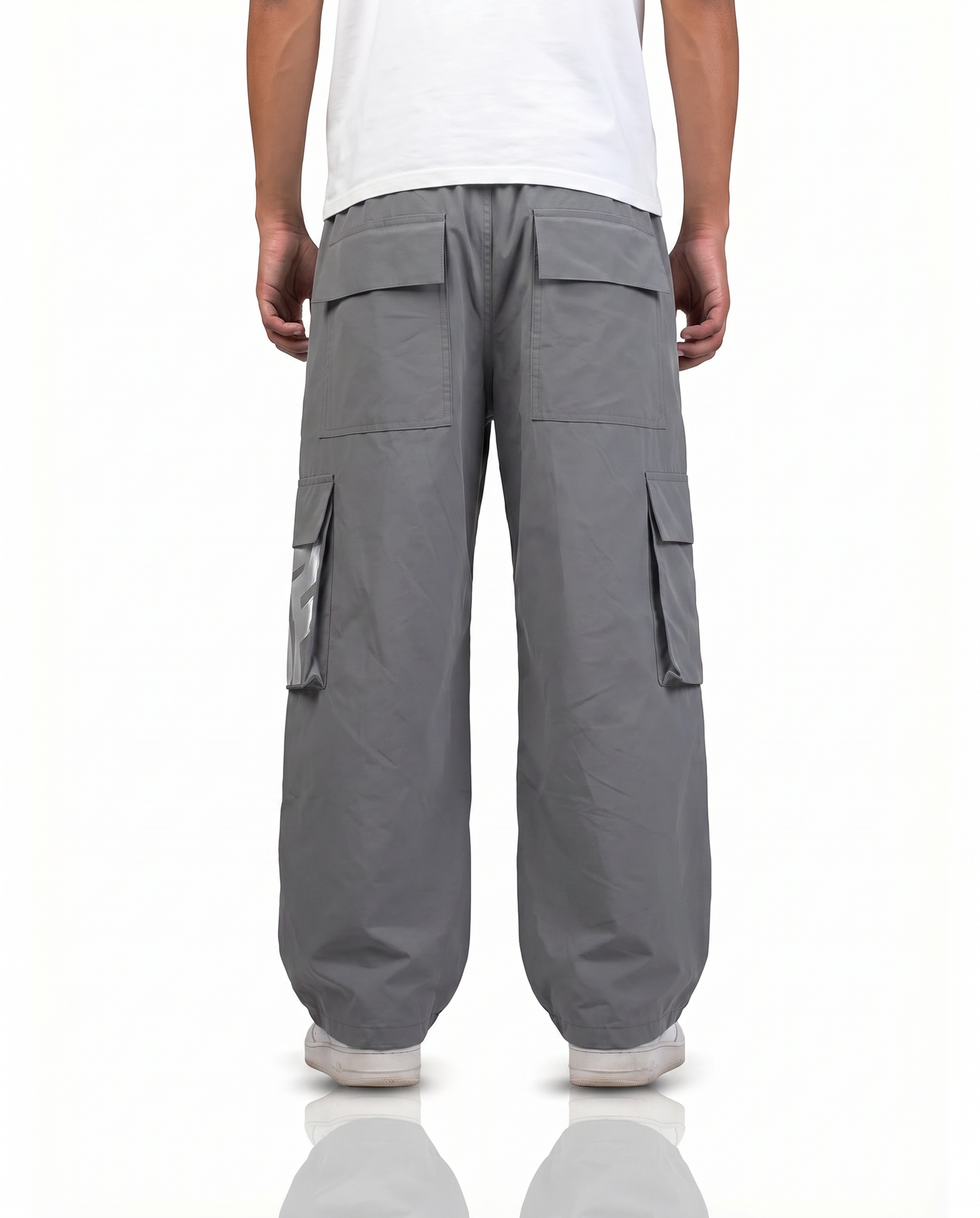 Grey Parachute Pants