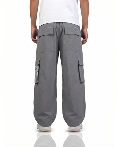 Grey Parachute Pants