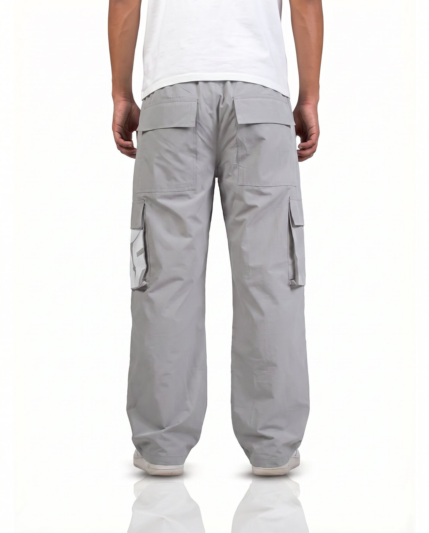 Ice Grey Parachute Pants