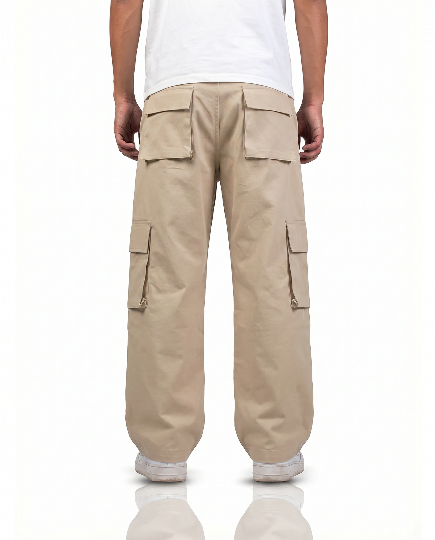 Solid Beige Unisex Cargo
