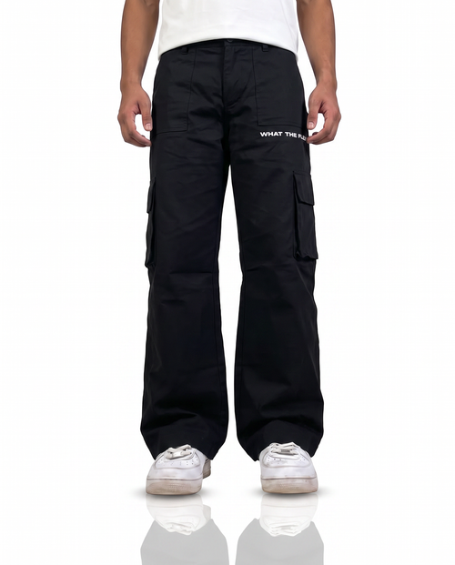 Black 12 Pocket Cargo Pants - Exclusive