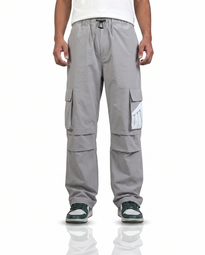 Ice Grey Parachute Pants
