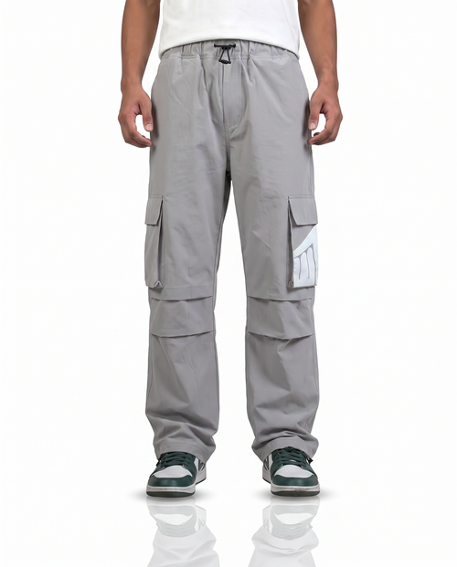 Ice Grey Parachute Pants