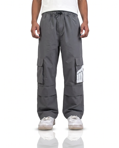 Grey Parachute Pants