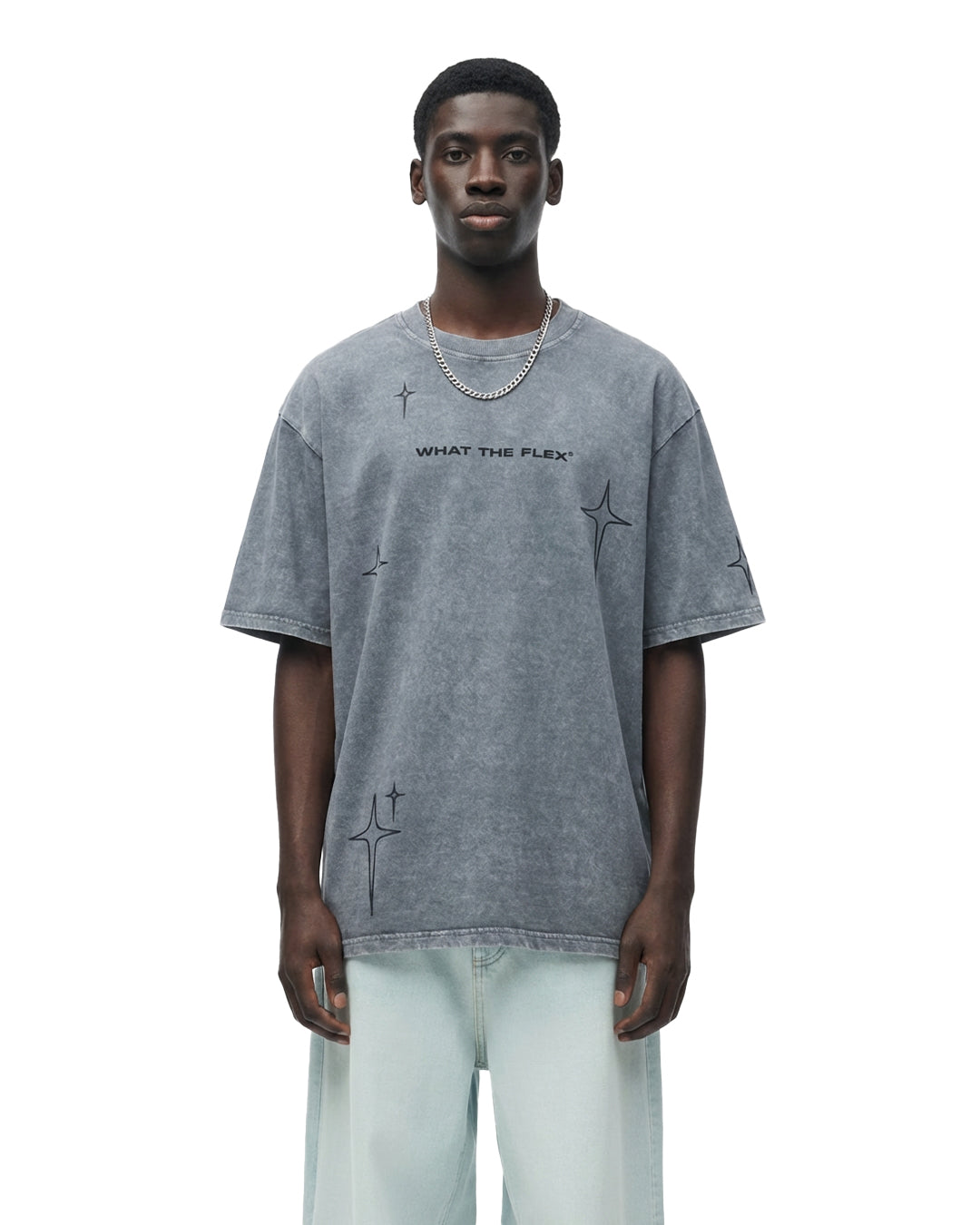 Mannered Grey Acid Wash T-Shirt – WHAT THE FLEX