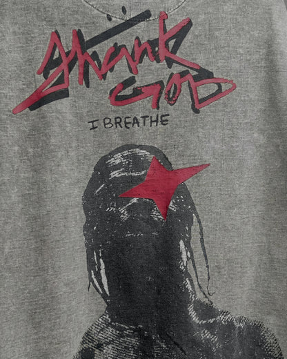 Maximus Travis Scott Acid Wash Boxy-Fit T-shirt