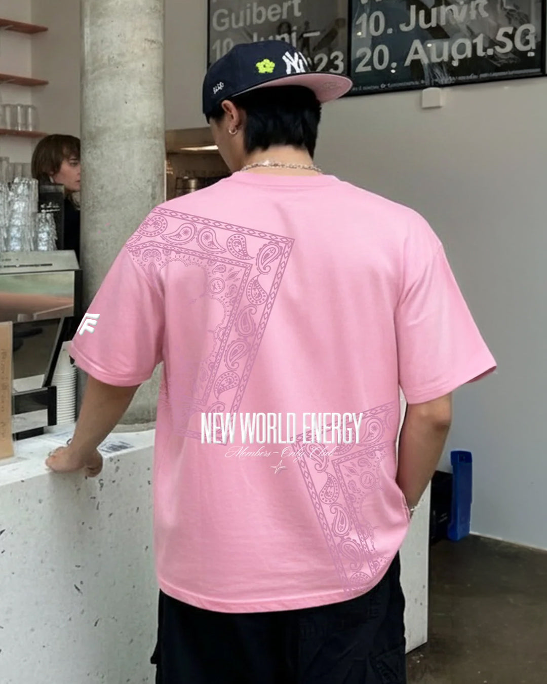 BUY New World Energy Pink Oversized T-shirt | What The Flex – WHAT