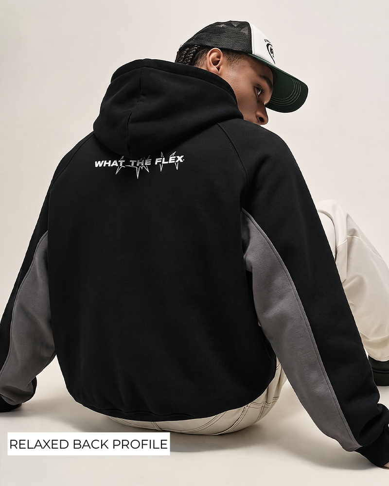 Ninja Masked Zipper Black Hoodie